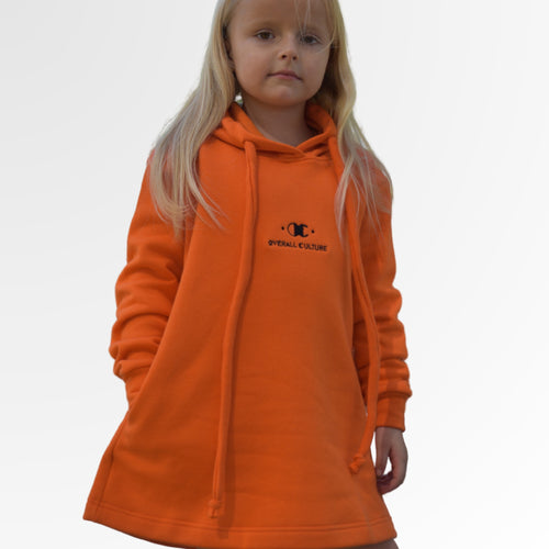 Cozy Blossom Girls winnter hooded Dress