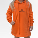 Cozy Blossom Girls winnter hooded Dress